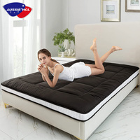 Matelas futon japonais enroulable 140x190, tatami portable, canapé-lit pour invités, surmatelas double en mousse à mémoire de forme