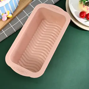 Silicone Cake Mold Food Grade Rectangular Toast Bread Baking Mold Household High Temperature Resistant Cake Pan Molde Tostadas