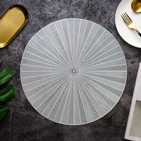 Tapis antidérapant en PVC, décoration pour table de travail, tapis isolant, pour restaurant d'hôtel, pour tasse de café, bureau, sous-verres