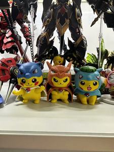 Figurines d'anime de styles variés, jouets de collection, figurines en résine de la série Eeveelution <span class=keywords><strong>Pikachu</strong></span>, ornement de bureau, cadeau pour enfants - Product Image 4