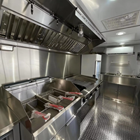 Remorque alimentaire mobile commerciale entièrement équipée, chariot de vente de café, glaces et en-cas, cuisine extérieure, camion-restaurant