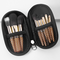 Ensemble de 9 pinceaux de maquillage JLY Mini pour un maquillage exquis, pinceaux de maquillage portables pour les voyages