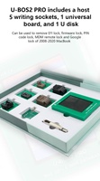 Assistant de données ROM Sofix U-BOS2 Pro pour MacBook 2008-2024 avec puce de la série M, outil de lecture-écriture pour l'élimination de la verrouillage EFI/Firmware/CODE PIN