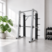 Machine Smith simple en acier, équipement d'entraînement complet de force et de sécurité, cadre de squat multifonctionnel pour fitness à domicile