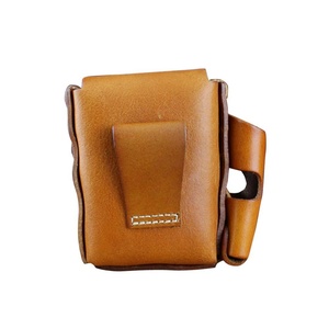 Wholesale Luxury Men's Smoking Accessories Genuine Leather Pouch for Tobacco <b>Lighters</b> & Cigars - Product Image 5