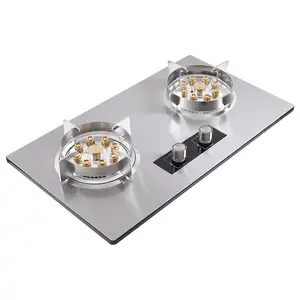 Double Burners Professional Gas Cooking Stove Commercial Durable Strong FirepowerTable Gas Cooktop Cooking Food Wholesale Price