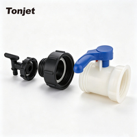 Adaptateur fileté S60x6 mâle vers S100x8 femelle, réducteur pour réservoir IBC, connecteur 3 pouces vers 2 pouces, raccord en plastique noir