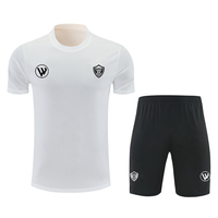 Uniforme de Fútbol para Hombre, 100% Poliéster, Ropa Deportiva Transpirable, Jersey, Pantalones Cortos para Correr, Entrenamiento, Manga Corta, Secado Rápido