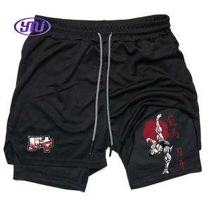 Pantalones Cortos Deportivos de Compresión Transpirables para Hombre, Anime Baki 2 1, Elásticos, de Alto Rendimiento, Secado Rápido, para Gimnasio, Entrenamiento, Verano - Product Image 6