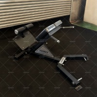 Machine de musculation en acier inoxydable pour salle de sport - Équipement d'exercice d'extension du bas du dos à 45 degrés avec option de logo personnalisé