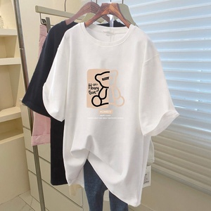 Nouvelle mode luxe 100% coton dessin animé personnalisé grande taille T-shirt 3D imprimé marque couturier T-shirt - Product Image 2