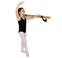 Barre de ballet traditionnelle en bois massif à fixer au mur pour la formation en danse de ballet