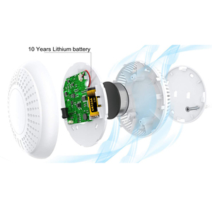 <span class=keywords><strong>Détecteur</strong></span> <span class=keywords><strong>de</strong></span> <span class=keywords><strong>fumée</strong></span> photoélectrique certifié AS3786 ANKA AJ-763SI, batterie 10 ans, RF433, interconnexion, maison intelligente, application Tuya, passerelle <span class=keywords><strong>WiFi</strong></span> - Product Image 4