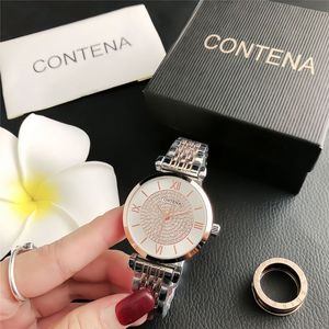 Relojes de pulsera de aleación para mujer, resistentes al agua, de lujo, personalizados de fábrica, en oferta, con movimiento de cuarzo japonés, sin marca, con logotipo personalizado. - Product Image 4