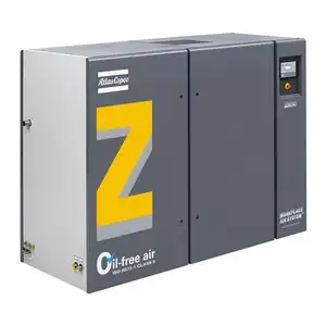 Kompresor udara gratis minyak 15kw 75.2cfm untuk kompresor udara sekrup seri Atlas Copco Zt 15-8.6