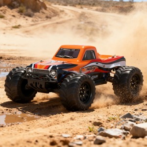 VRX Racing RH1070 <span class=keywords><strong>MERAK</strong></span> 1/10 4WD Monster Truck RC Brushless 55KM/H Alta Velocità ESC Impermeabile Alimentazione LiPo 2S Bashing RTR - Product Image 5