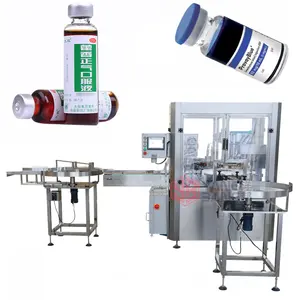Automatic 10ml 100ml Injection Vial Filling Machine Filling Plugging in and Capping Machine for Oral Liquid Injection Liquid