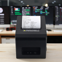 Printer Resi Termal 80mm Tahan Lama, Perlengkapan Kantor POS Murah, Mesin Cetak dengan Kertas Termal Tersedia