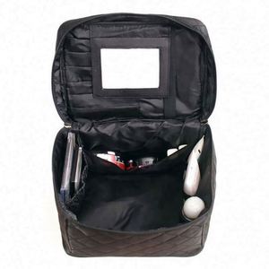 Sac de beauté pliable multifonctionnel de grande capacité, étui portable de voyage, sac de rangement cosmétique avec miroir - Product Image 3