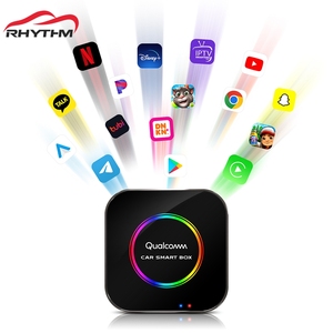 Rhythm Qualcomm Car Smart Box Android Auto Inalámbrico Portátil con WiFi Integrado y Aplicaciones de Google Play, Iluminación Ambiental - Product Image 1