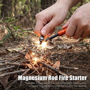 Kit de survie en plein air Baiyuheng, bâton de magnésium <span class=keywords><strong>pour</strong></span> allumer le feu, allume-feu en alliage, outil d'allumage <span class=keywords><strong>pour</strong></span> le camping en milieu sauvage - Product Image 4