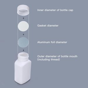 Doublure de bouchon thermoscellable en aluminium à induction thermique, couleur et taille personnalisées, pour bouteilles en verre PET/PE/PP - Product Image 6