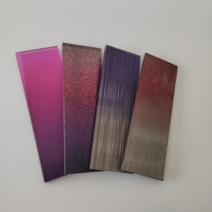 Panneau de verre décoratif laminé avec fil métallique, verre artistique avec maille métallique pour cloisons de bâtiments, décoration de maison et de bureau - Product Image 4