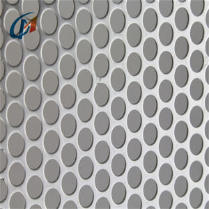 Panneaux décoratifs de façade de plaque métallique de feuille perforée en aluminium légère de maille en métal pour le mur de construction - Product Image 5