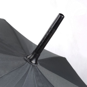 Navy Blue Stripes Design Single Layer Manual Travel Sun Shade <b>Umbrella</b> Crook Handle Fiberglass Ribs Windproof Waterproof 8 Ribs - Product Image 6