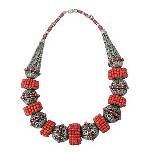 Trendy Multilayer Beaded <b>Necklace</b> Women's Fashion Natural Stone Acrylic Resin Jewelry Party <b>Statement</b> <b>Necklaces</b> Round Ball Shape - Product Image 5