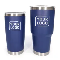 20 oz Stainless Steel Insulated Travel Tumbler with Handle - Powder Co —  Bulk Tumblers