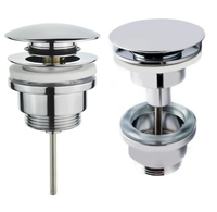 Drenaje de cobre para bañera, núcleo emergente, tapón de fuga antiolor, tubo de caída, tornillo de drenaje para lavabo de baño, drenaje de lavabo Clack