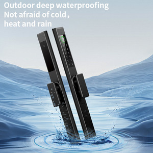 Tuya App thông minh vân tay khóa cửa với hợp kim nhôm xử lý Wifi Mạng thẻ nhớ đám mây dữ liệu cho phía trước nhà an ninh - Product Image 2