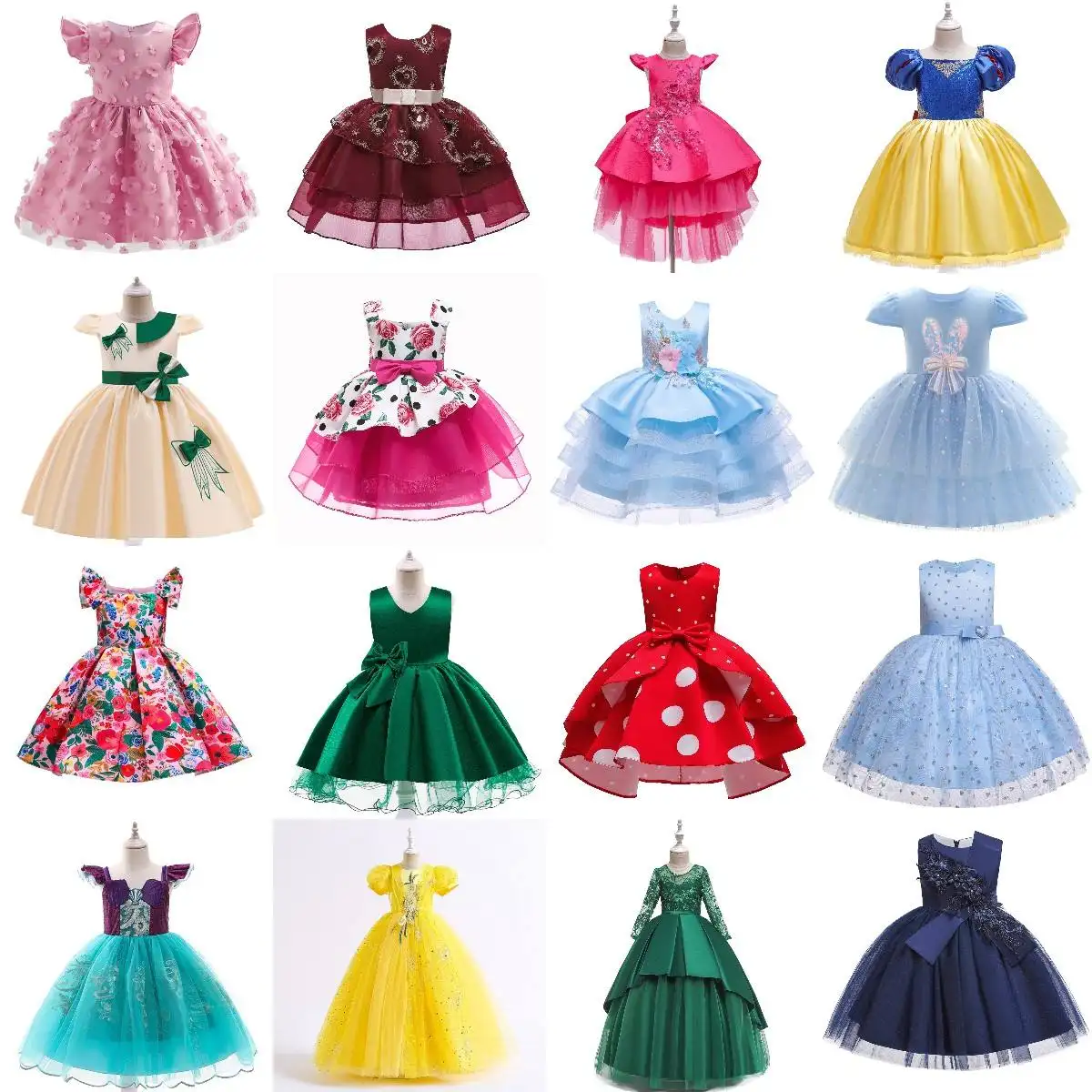 중국은 고급 소녀 옷 드레스를 뜨거운 판매 저렴한 어린이 드레스 어린이 옷 인쇄 여름