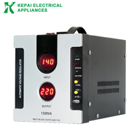 Regulador de Voltaje Automático de Calidad Industrial 500VA-5000VA con Pantalla Dual y Enchufe Universal para Refrigerador, PC, con Certificación CE