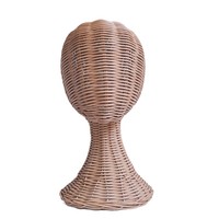 Nouveau présentoir créatif en rotin pour chapeaux avec support tête de mannequin pour lunettes et foulards, usage adulte, fabriqué en Chine