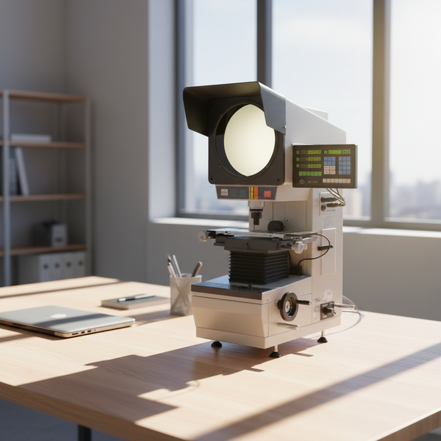 High-Precision Optical Digital Profile Projector | Vertical Profile Notch Comparator for Dimensional Inspection