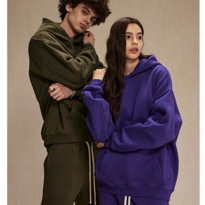 Ensemble 2 pièces hiver respirant grande taille pour homme – Pantalon de survêtement coupe droite et sweat à capuche zippé unisexe personnalisable avec logo – Streetwear en molleton - Product Image 4