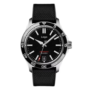 Montres personnalisées OEM ODM avec logo, marque privée, mouvement automatique NH35, montre de plongée 300M, cadran vert, lunette en céramique, bracelet FKM - Product Image 2