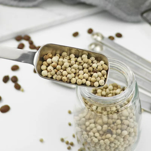 Elegante juego de cucharas medidoras de madera de acero inoxidable de Color dorado, 6 uds., diseño cuadrado, apto para lavavajillas, utensilios de cocina para hornear - Product Image 2