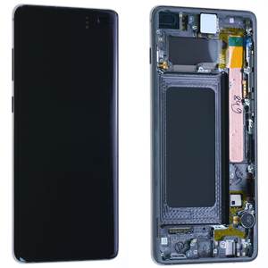 Écran tactile LCD noir d'origine pour Samsung Galaxy S10 Plus G975 (avec cadre) - Product Image 1