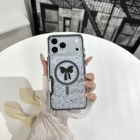 Nouveauté Coque de téléphone portable incassable avec couche d'époxy scintillante et accessoire nœud pour HONOR X7E PLUS 5G