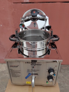 Bàn nhỏ áp lực Nồi Chiên Điện kiểu Mỹ 220V thương mại với kiểm soát nhiệt độ máy khoai tây chiên - Product Image 5
