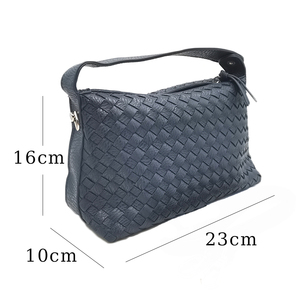 3129 prêt tressé croix Bodybag petit tricoté gaufre armure sac à main joli cuir Pu tissé à la main dernière dame pochettes - Product Image 3