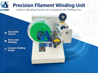 Ligne de production de filament pour imprimante 3D de laboratoire SJ20, compatible avec PLA, PETG, ABS, PEEK, et la production de filament en fibre de carbone pour tests.