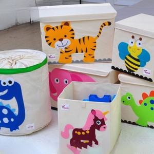 Tissu ménage vêtements organisateur dessin animé boîte de <span class=keywords><strong>rangement</strong></span> treillis armoire panier de <span class=keywords><strong>rangement</strong></span> <span class=keywords><strong>jouet</strong></span> organisateurs de stockage à domicile - Product Image 5