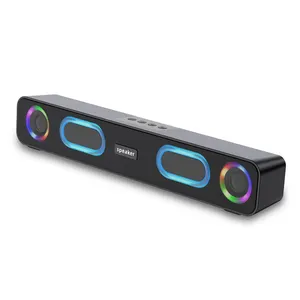 Long strip RGB light-emitting bluetooth speaker game home stereo 3d high-quality sound type C speaker