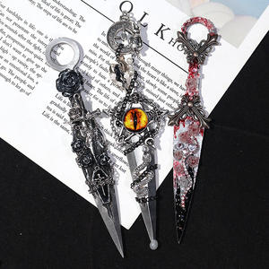 Wowei Dark Gothic Kunai Box Opener Finished Birthday Gift Hanfu Pendant Decoration Desktop Decoration - Product Image 2