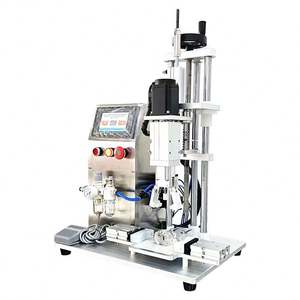 เครื่องปิดฝาขวดกึ่งอัตโนมัติแบบลมสำหรับนม เครื่องดื่ม น้ำแร่ กาแฟ และเครื่องพ่นฝาขวด - Product Image 5