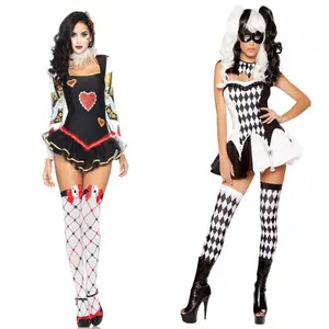 2023 Halloween Chéo Mặc Quần Áo Nữ Hoàng Ma Cà Rồng Chú Hề Cosplay Trang Phục Màu Đen Ăn Mặc Dành Cho Người Lớn Lễ Hội Đảng